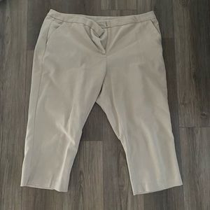 Lane Bryant cream colored capris